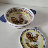 Henriot Quimper bowl with handle and cup