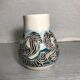Ancient Ceramics Beige Drawing Zebra MEROSE 98 Signed Vintage