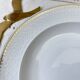 BAVARIA white and gold porcelain deep dish, "Annabell" model -