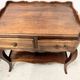Louis XV style bedside table in solid walnut, 20th century.