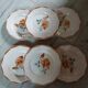 6 old Digoin and Sarreguemines dinner plates