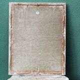 Gouache, framed peasant