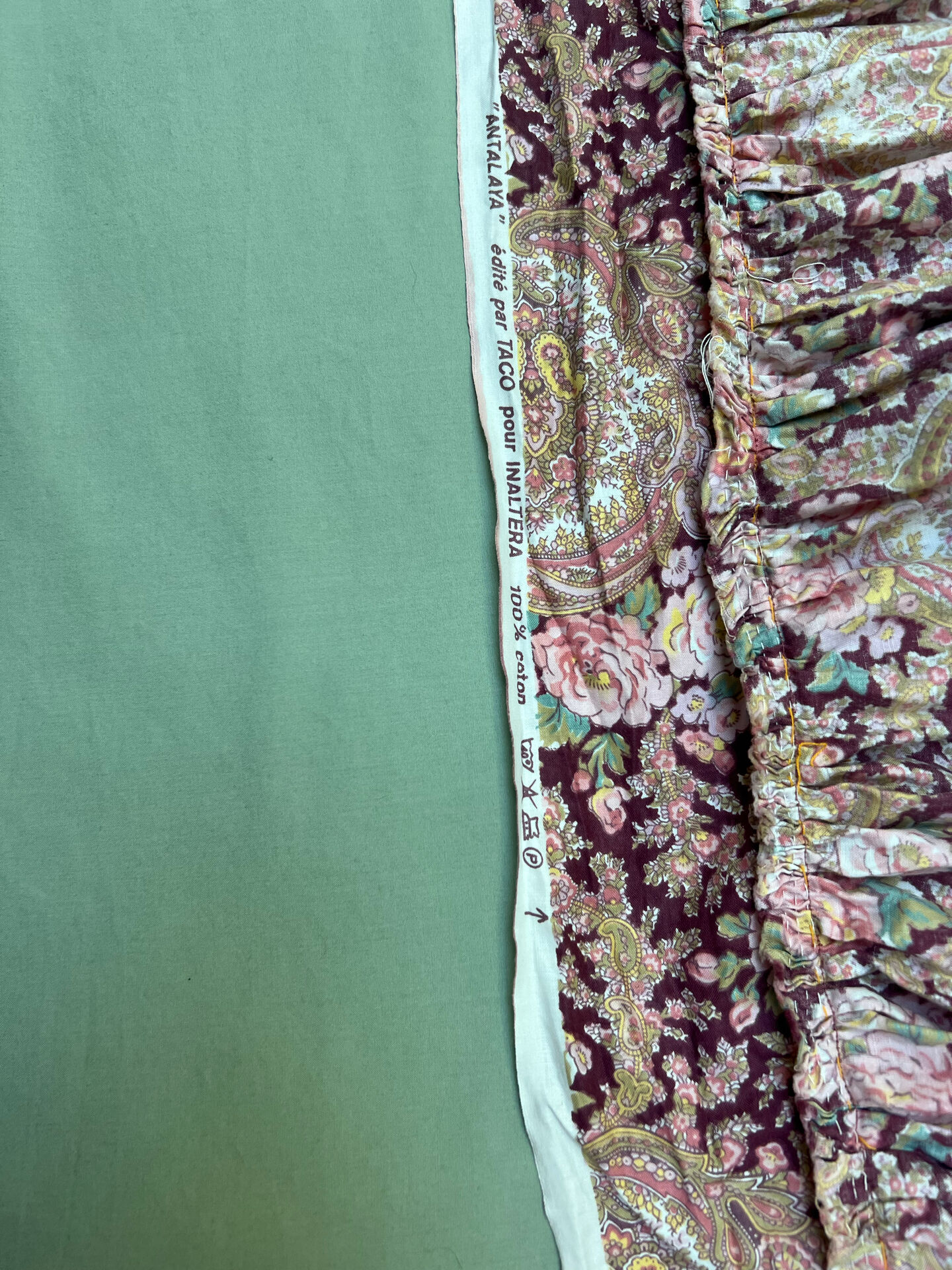 Couvre-lit vintage en coton – Esprit Cottage Campagne