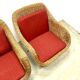 Rattan Lounge Chairs, set of 2