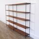 Vintage shelves in teak and metal 1960