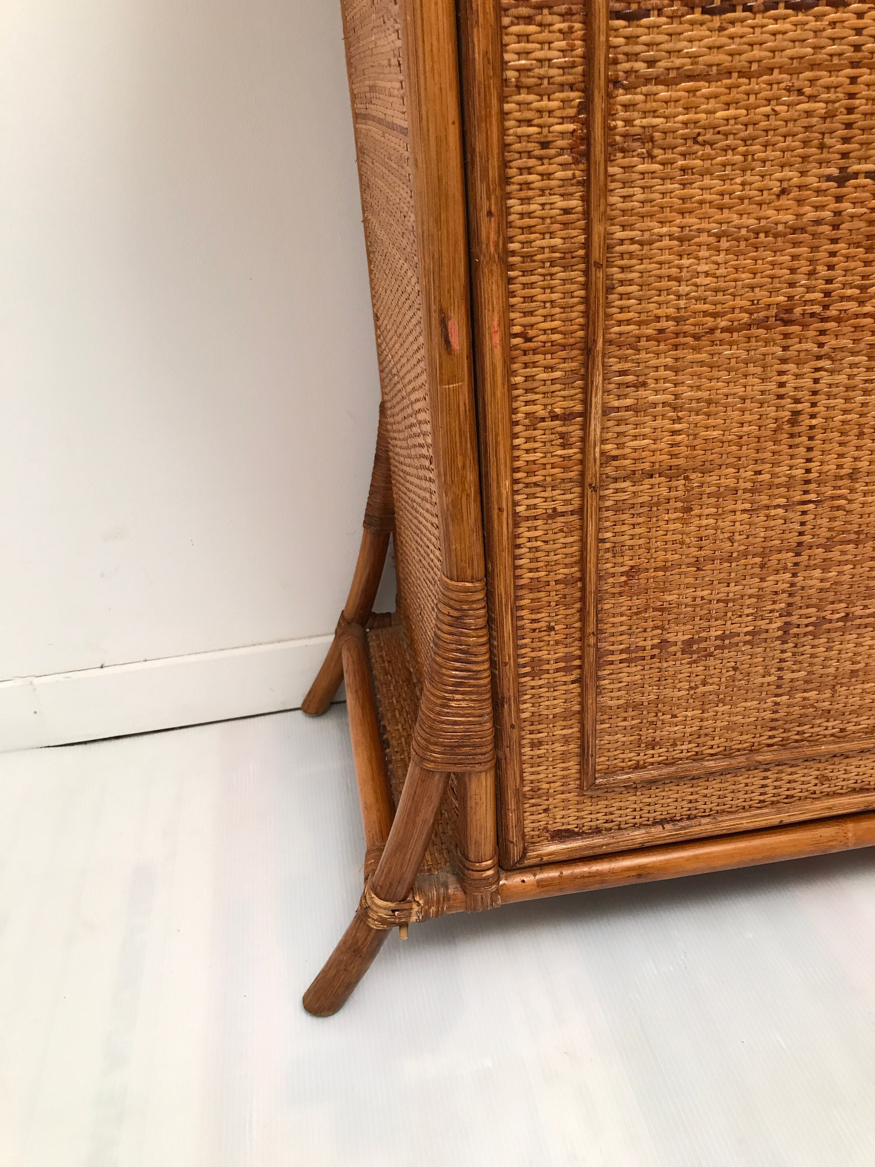 Rattan dresser 1960s