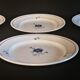 Series of six flat plates Moulin des loups Orchies model Prisca 50s