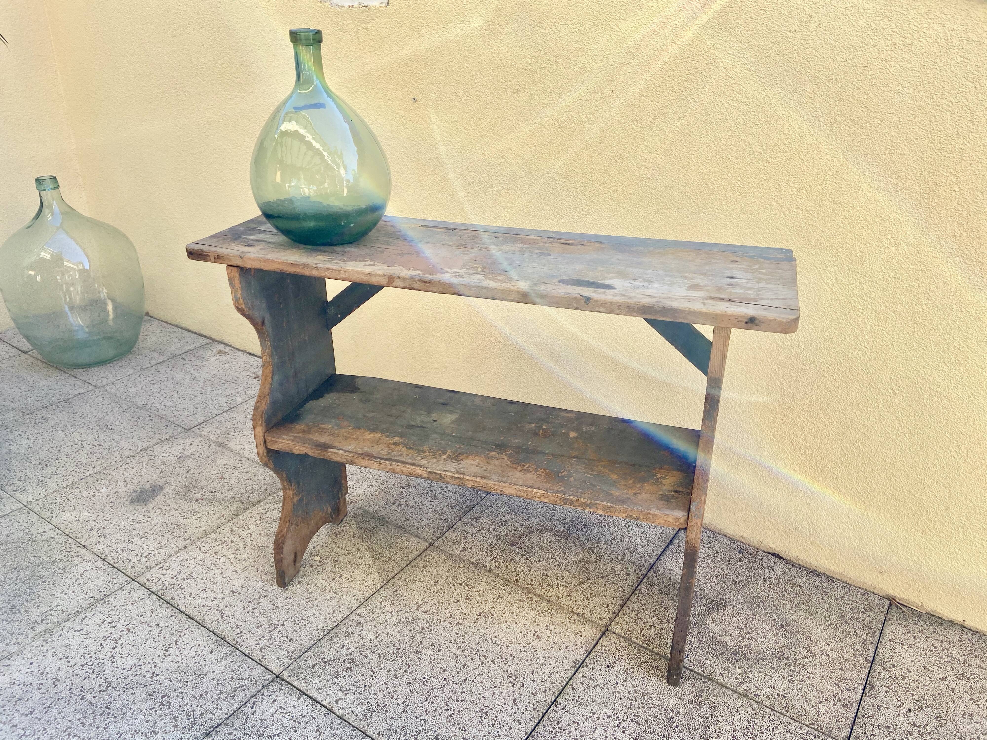 Rustic vintage peasant shelf
