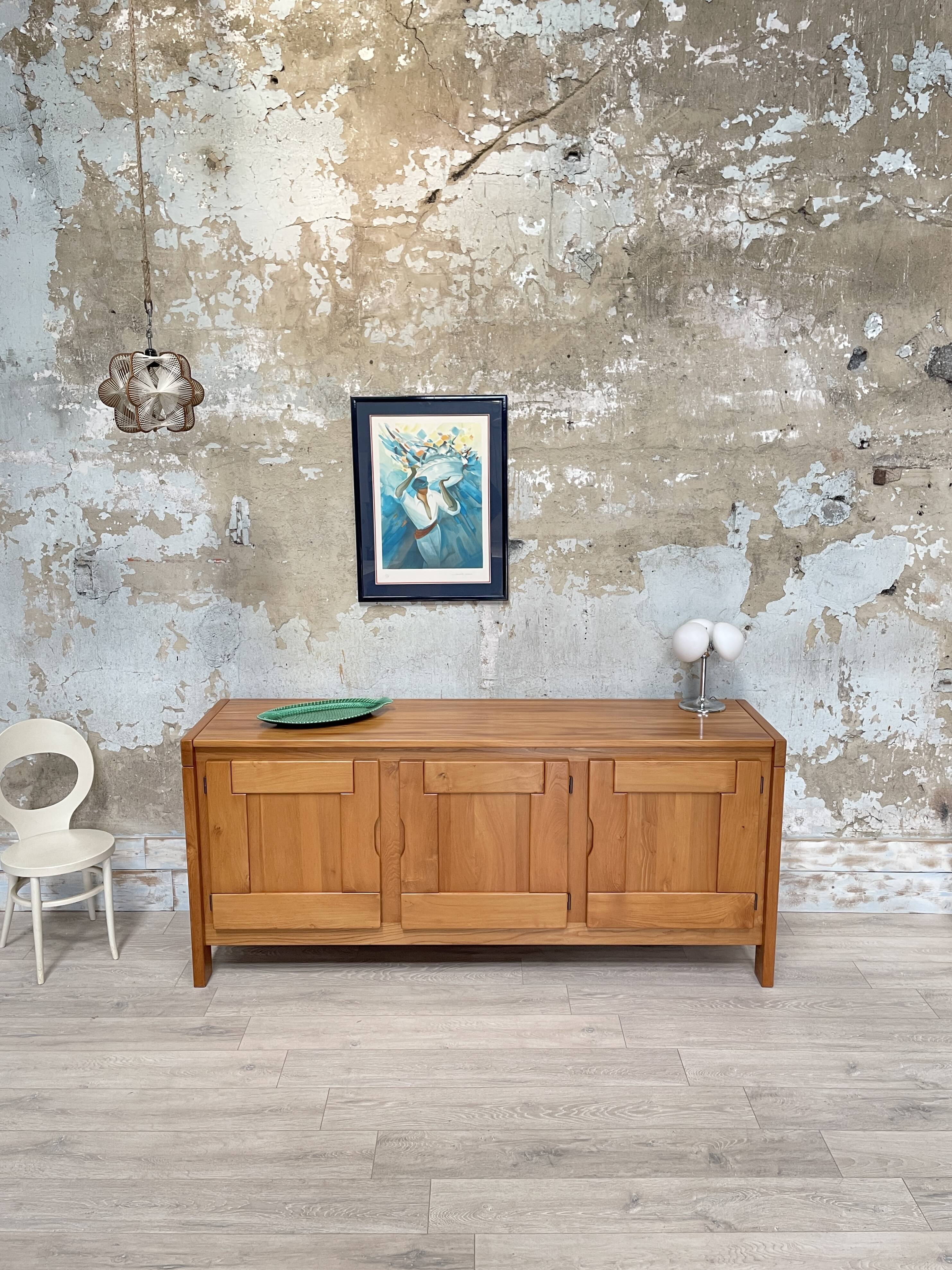 Enfilade en elme massif, REGAIN edition, circa 1980.