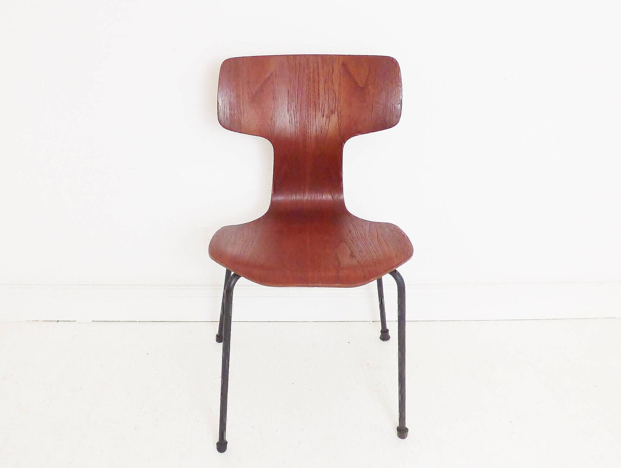 Vintage Danish Teak 3103 ' Hammer' Chair By Arne Jacobsen For Fritz Hansen