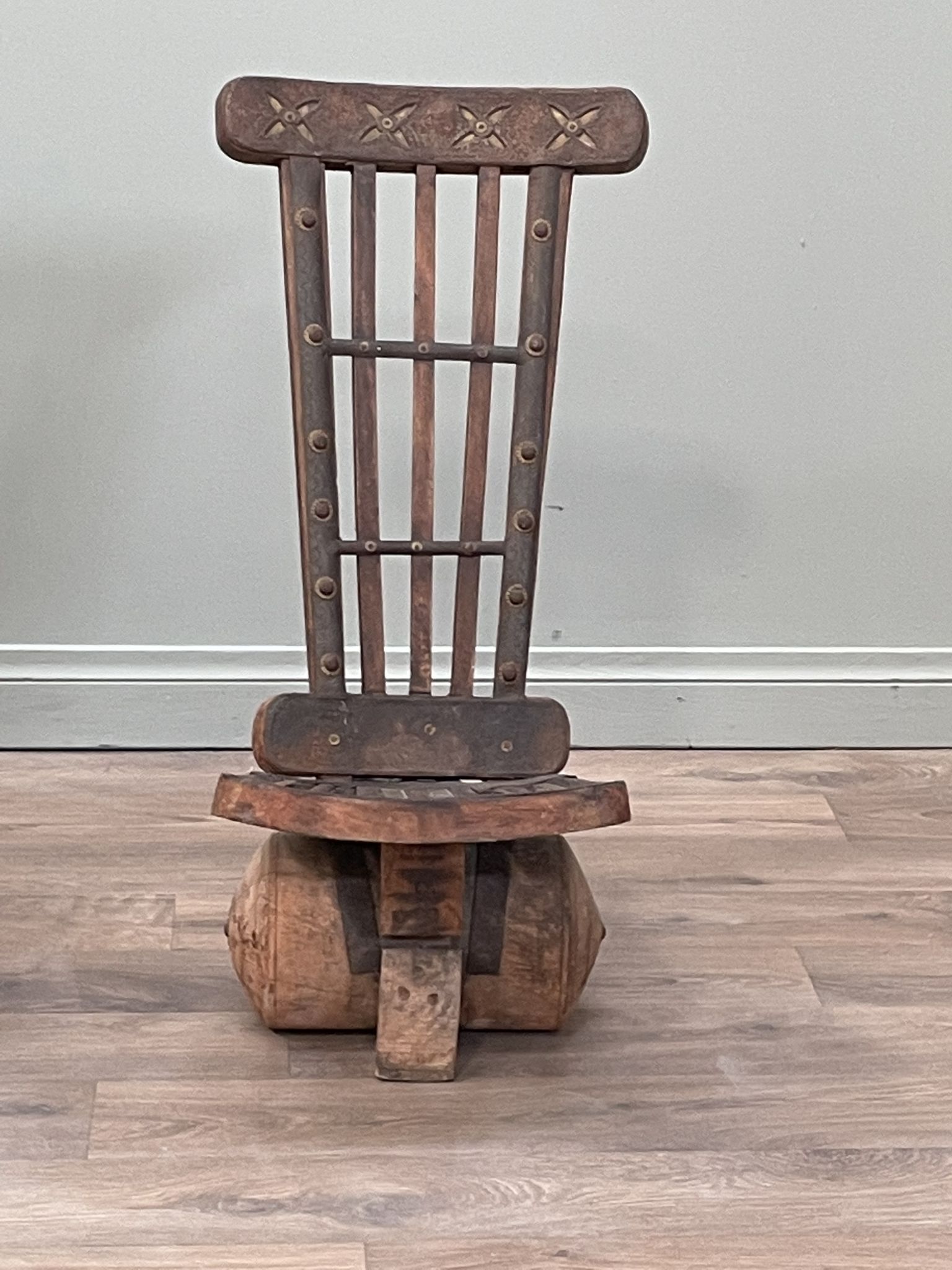 Pair of wooden chairs