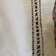 White cotton pillowcase with CS monogram