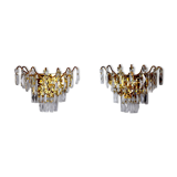 Paire d'applique Regency, cristaux taillés, Espagne, 1980