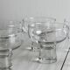 6 clear glass cups