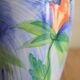 Vase à fleurs en céramique décor floral