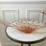 Large pink glass cup 50s-60s