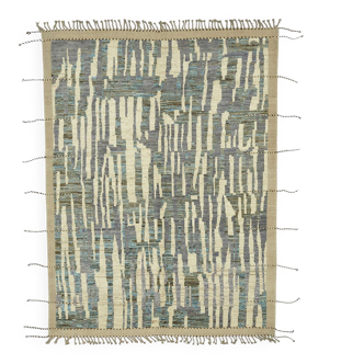 Handmade Tribal Decorative 218 cm x 302 cm Beige Wool Carpet