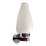 Scandinavian wall light, Glass and teak