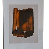 Pierre soulages d'après eau forte xvi 1961