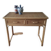 Set of 6 rattan desks For Pauline Prp