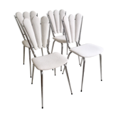 Set of restored vintage "peacock" chairs
