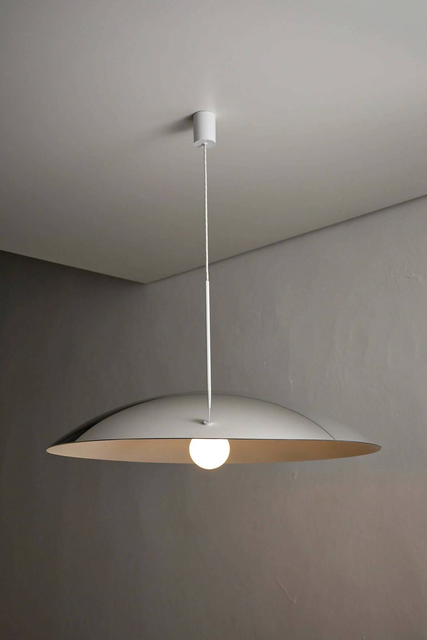 Suspension en métal chromé par Fog & Mørup