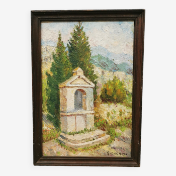 Tableau à l'huile Lacroix Vaucluse