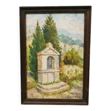 Oil painting Lacroix Vaucluse