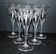 Set of 6 Roemer wine glasses Crystal flutes engraved garland 1900