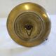 Brass rocking boat candle holder / cellar rat