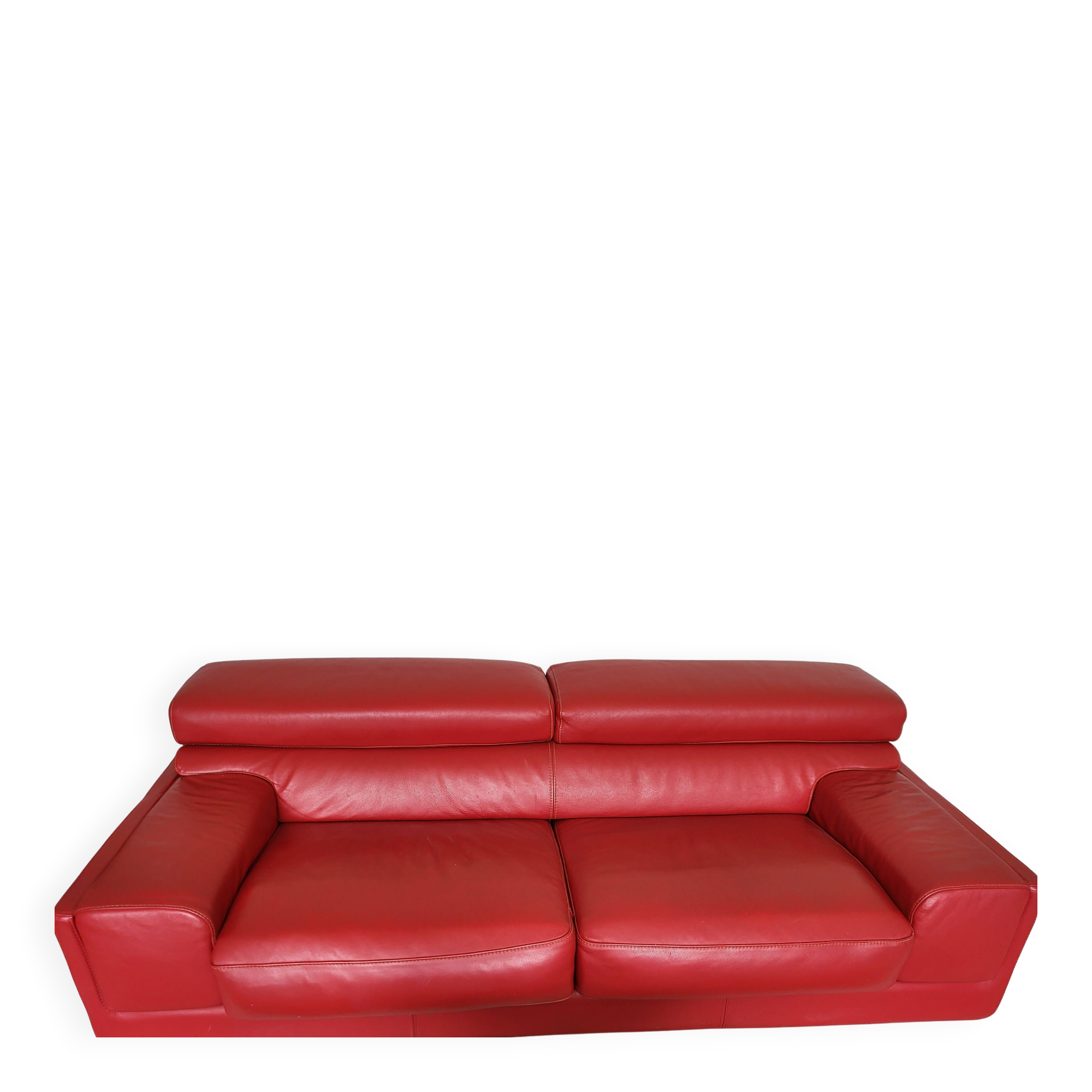 1 red roche bobois sofa