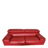 1 red roche bobois sofa