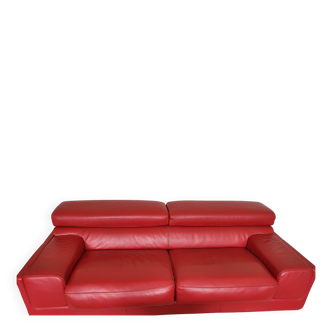1 red roche bobois sofa