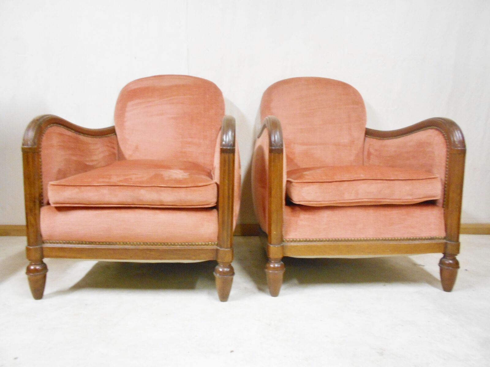Pair of art deco armchairs