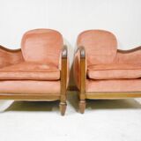 Pair of art deco armchairs