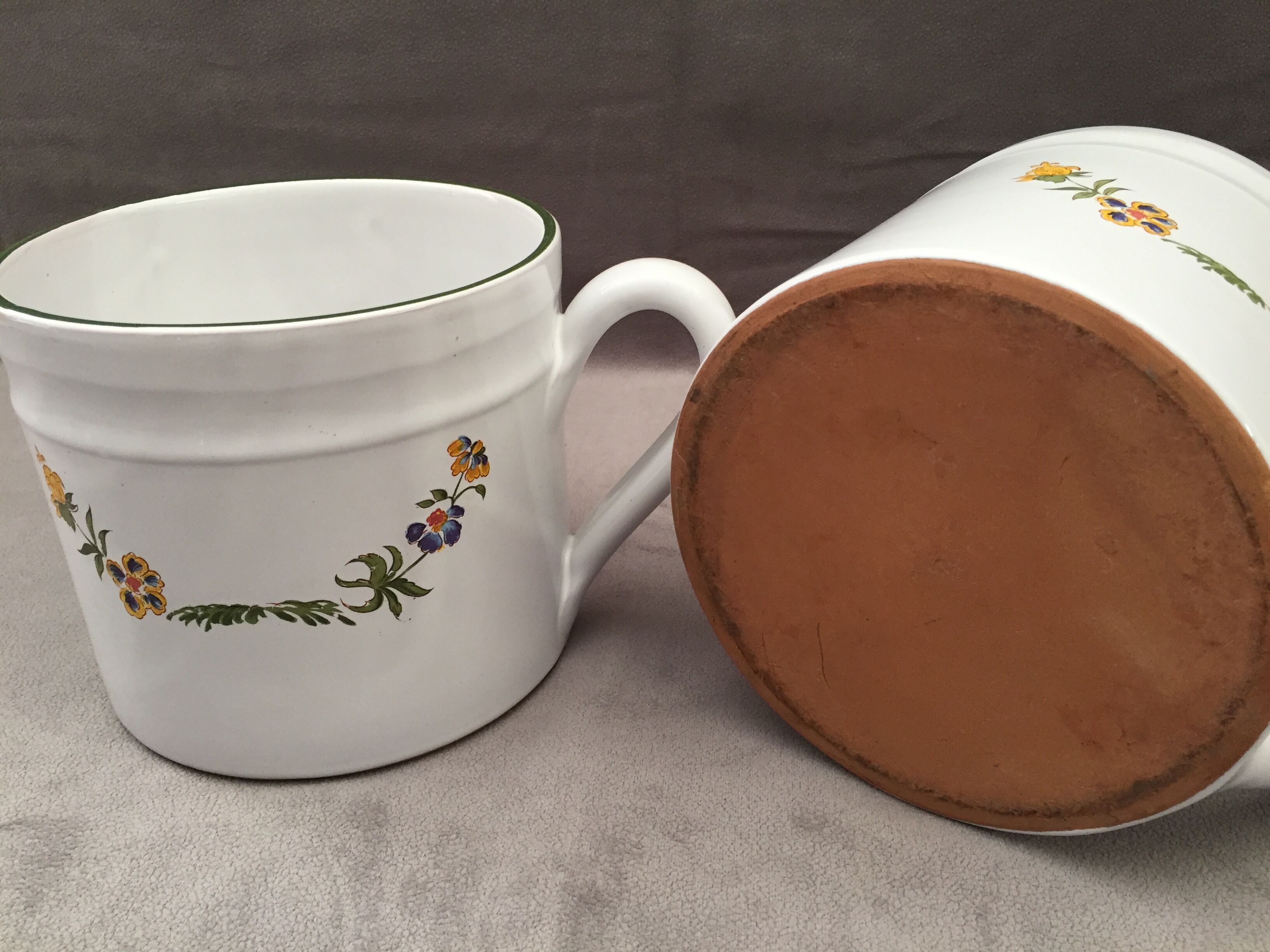 Two ceramic mug pot covers mugs mugs vases