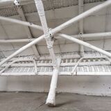 White rattan bench