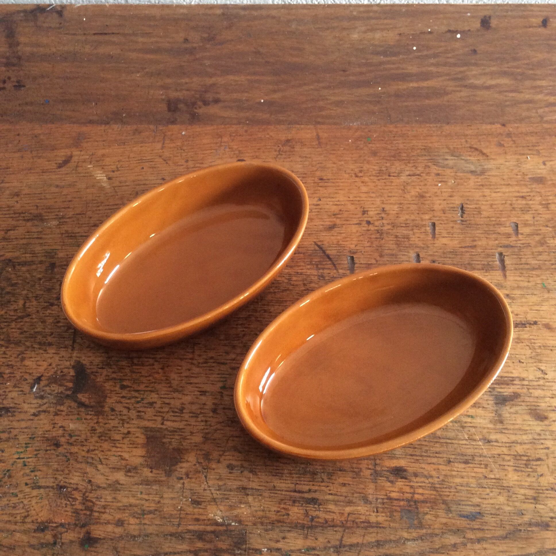 Duo dishes glazed stoneware Digoin