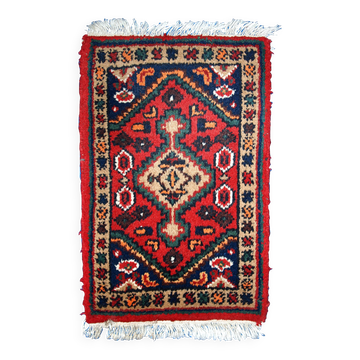 Tapis Vintage Hamadan en Laine, Années 1970, Élégance Artisanale