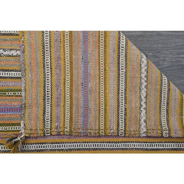 1970s Turkish Oushak Handmade Wool Cotton Beige Runner Rug 130x266