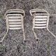 Pair of chairs  metal Tolix T250s to be restored