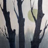 Oil on canvas Trees Luc Bonneau