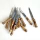 Set de 12 couteaux avec manche bambou