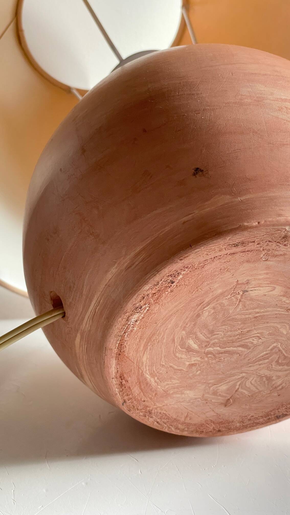 Vintage Handmade Terracotta Lamp