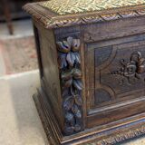 Oak chest bench