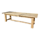 Old farm table in solid oak 2 m 63