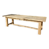 Table de ferme ancienne en chêne massif 2 m 63