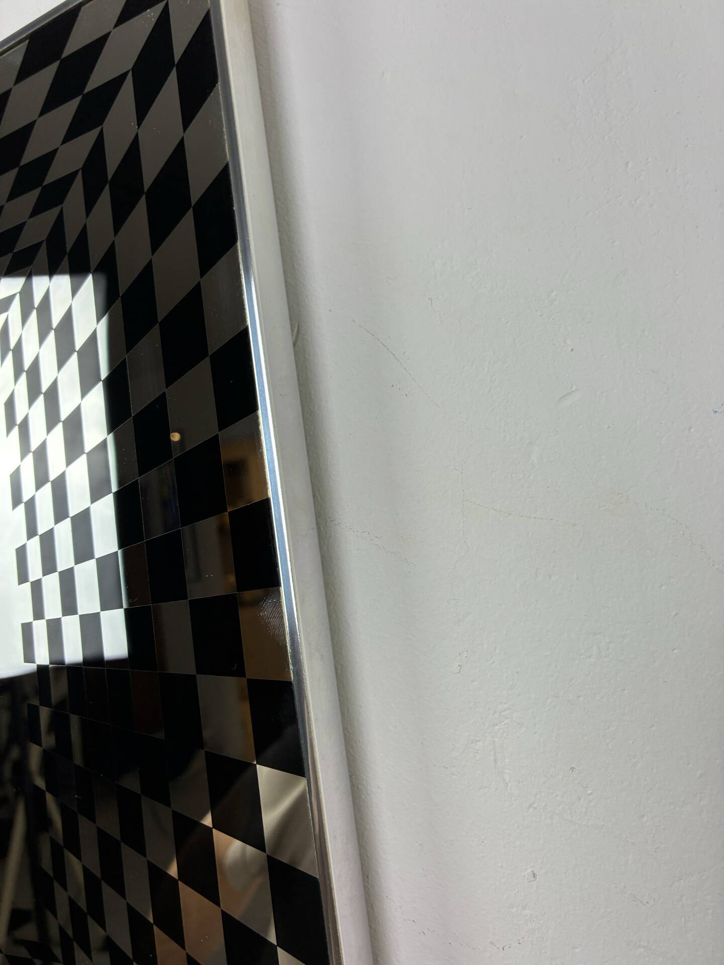 Vintage Op Art mirror by Deknudt