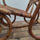 Vintage rocking chair in rattan and cane.