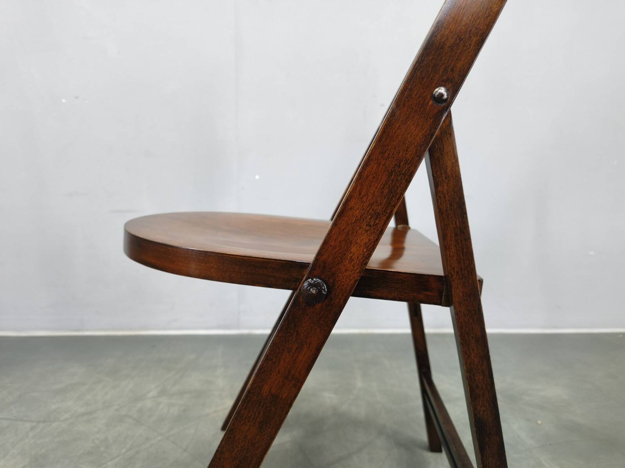 Pair of Bauhaus Folding Chairs B751 by Ligna, Czechoslovakia 1930s